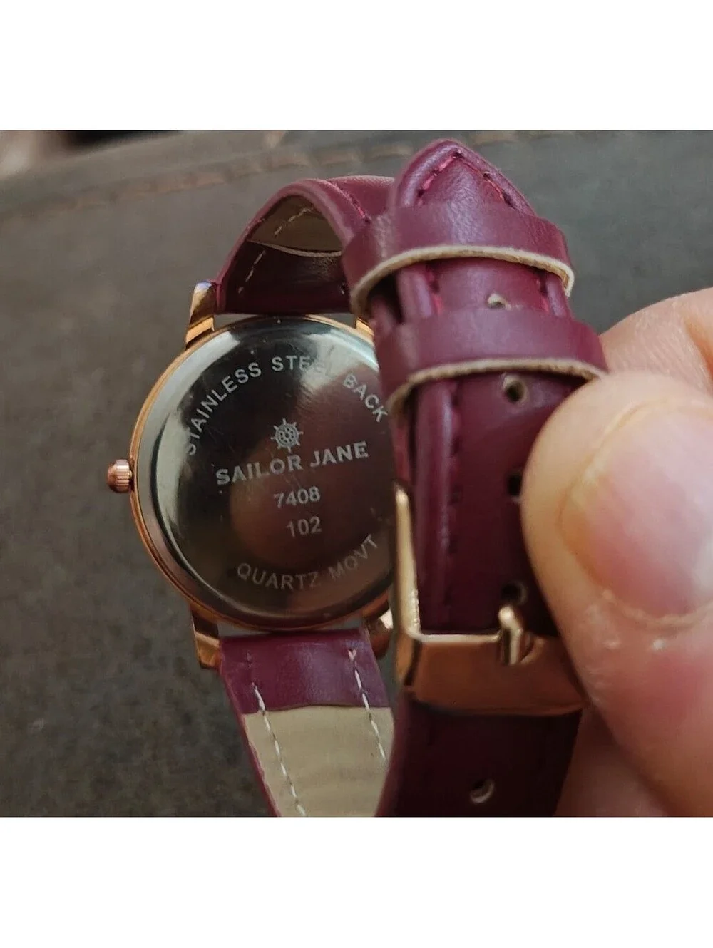 Sailor Jane Red Wine Themed Ladies Watch
